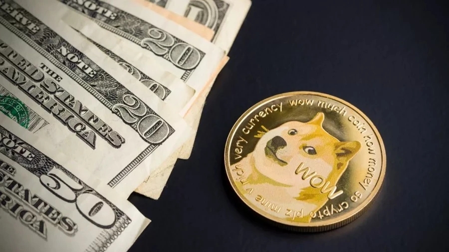 Dogecoin вошла в тройку наиболее популярных криптовалют в США